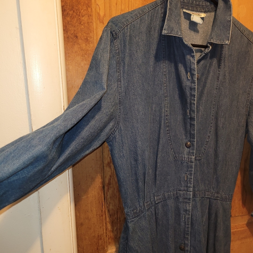 Vintage Talbots swing jean dress - Picture 4 of 7